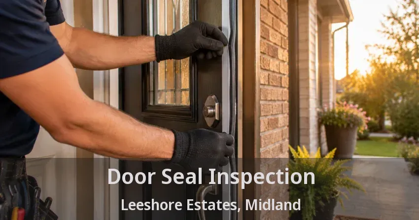 Door Seal Inspection Leeshore Estates, Midland - ON