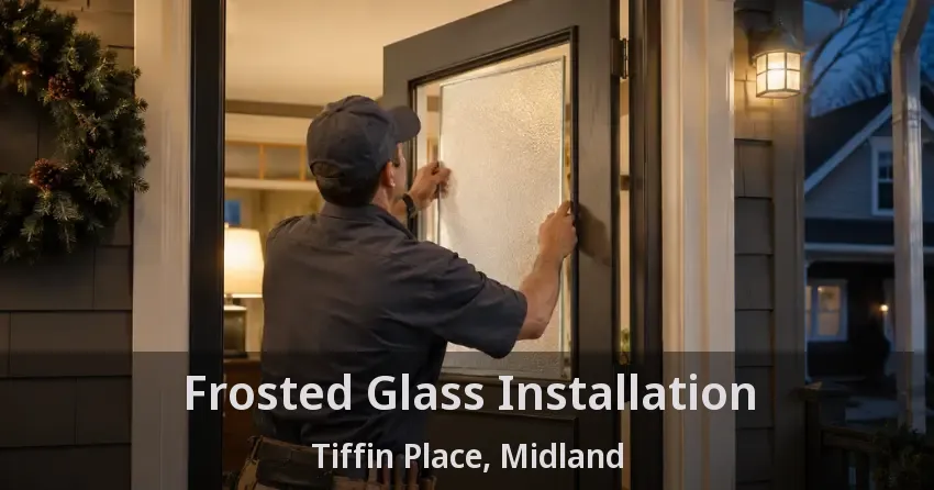Frosted Glass Installation Tiffin Place, Midland - ON