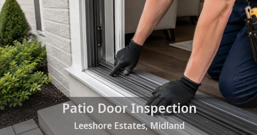 Patio Door Inspection Leeshore Estates, Midland - ON