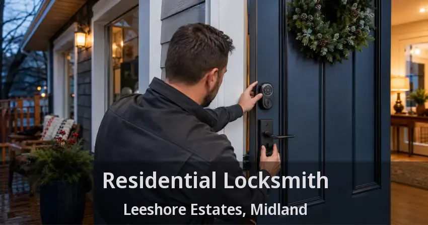Residential Locksmith Leeshore Estates, Midland - ON