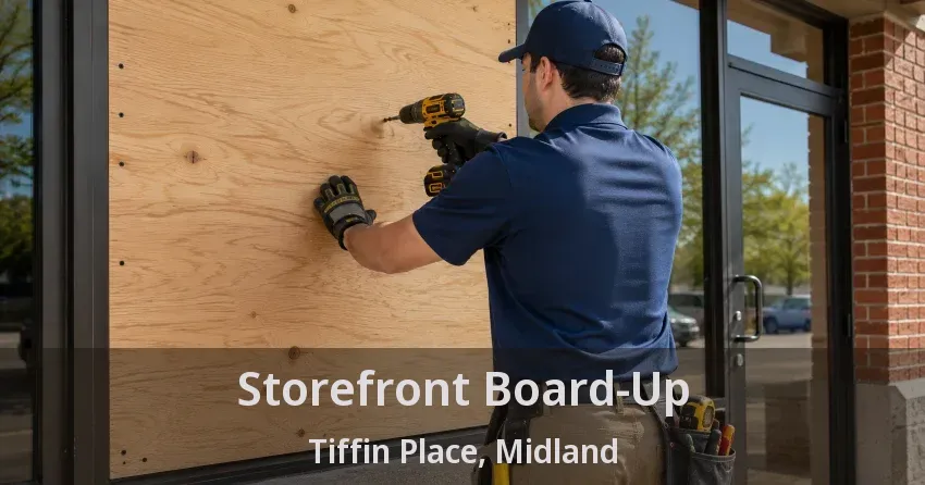 Storefront Board-Up Tiffin Place, Midland - ON
