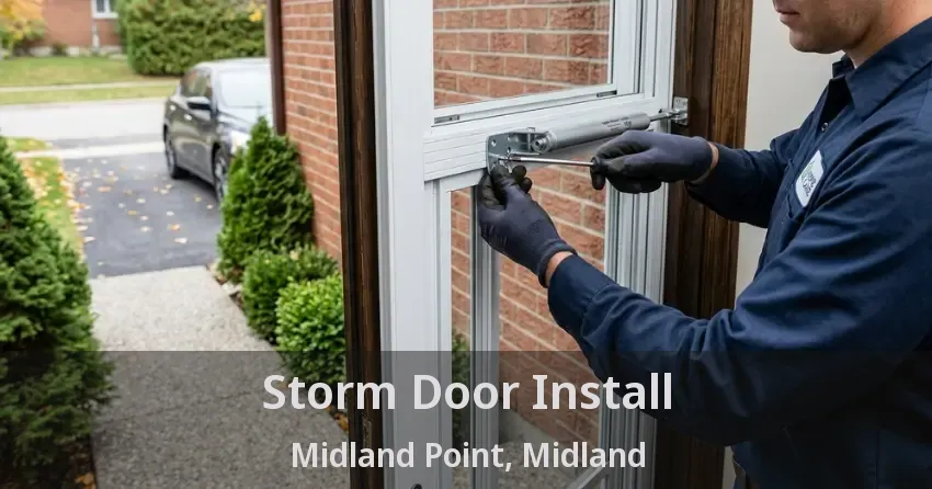 Storm Door Install Midland Point, Midland - ON