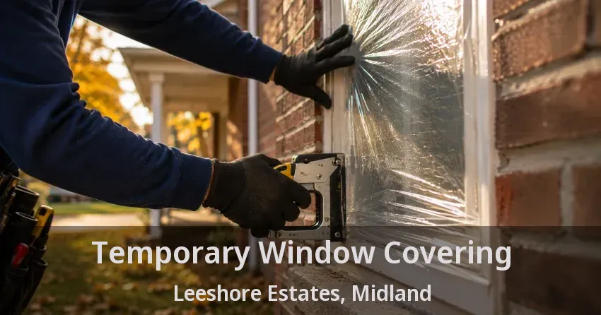 Temporary Window Covering Leeshore Estates, Midland - ON