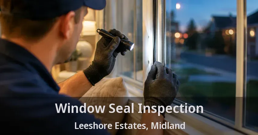 Window Seal Inspection Leeshore Estates, Midland - ON