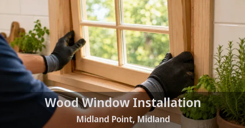 Wood Window Installation Midland Point, Midland - ON