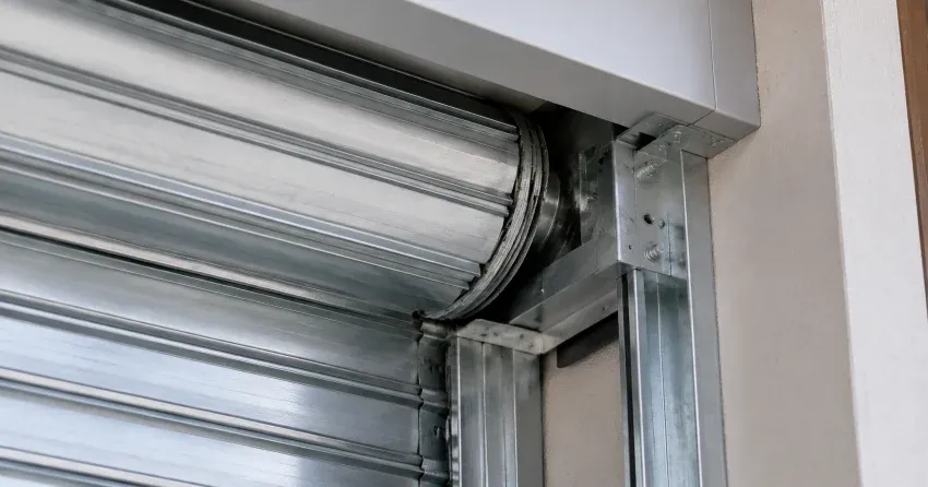 automatic storefront door technician servicing motor and sensor in Leeshore Estates, Midland