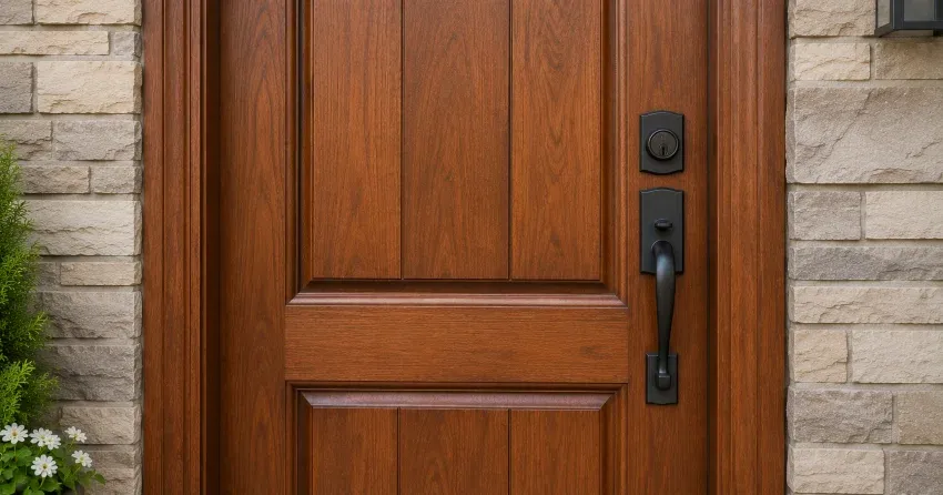 custom door installation technician fitting frame Midland